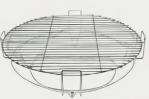 Calor directo más controlado en kamado con la parrilla elevada