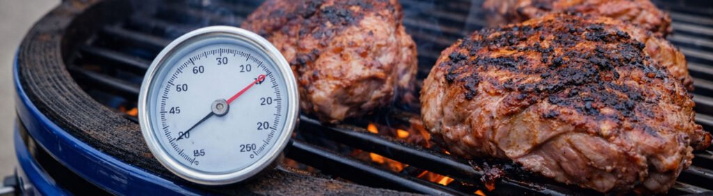 Control del tiempo de cocción en un kamado mediante temperatura estable y reposo del calor