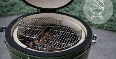 Posiciones de la parrilla en un kamado según la distancia al fuego